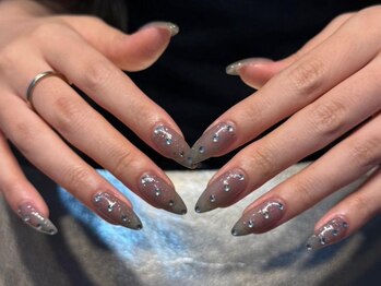 シェリーラメール 池袋店(cherie la mer)/シンプルストーンネイル