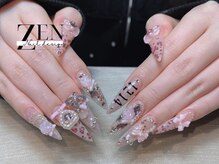 ゼン ネイル デザイン 池袋(ZEN NAIL DESIGN)/長さだしやり放題×つけ放題