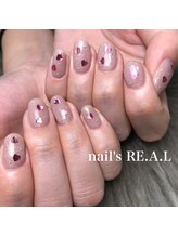 ネイルズリアル 倉敷(nail's RE.A.L)/ハートホロネイル