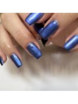 ネイルサロン エーナイン 札幌月寒店/メタリックブルー＊