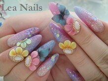 レアネイルズサロンアンドスクール(Lea Nails)/アクリルスカルプチュア×３D