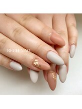 レッシュネイル サロンアンドスクール(RECH NAIL salon&school)/pink gold★