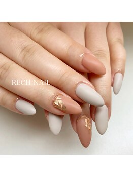 レッシュネイル サロンアンドスクール(RECH NAIL salon&school)/pink gold★