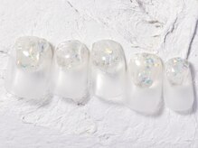 ネイルメゾン 池袋店(NAIL MAISON)/マットぷっくりニュアンス¥8050