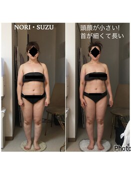 ノリスズ(NORI SUZU)/カチカチ筋肉でも一回り痩せる◎