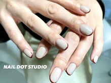 ネイルドットスタジオ 堺筋本町(NAIL DOT STUDIO)/スキニーフレンチ
