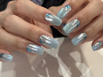 エティル(Etel atelier)/ミラーネイル/キラキラネイル