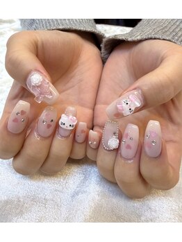 キティーちゃんつけました