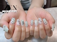 ゼン ネイル デザイン 池袋(ZEN NAIL DESIGN)/長さだしやり放題×つけ放題