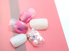 クリアレッド×プラダフラワー