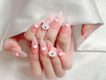 ティーアンドビー ネイルスタジオ(T&B NAIL STUDIO)/トレンドワンホンちゅるんネイル