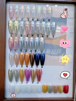 ビーネイル 新松戸(BE NAIL)/可愛いミラーネイルです