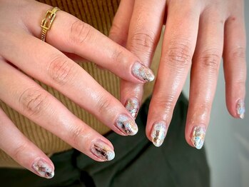 ヌル ネイル 堀江(NURU NAIL HORIE)/大人ニュアンスネイル☆