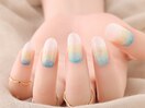 爽やかニュアンスネイル