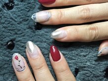 ユニネイル(yuni nails)/ミラーネイルと囲みネイル♪