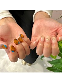 ニュアンスネイル／べっ甲ネイル