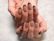 プルメリア(Plumeria)/【ハンド】ブラウンフレンチ