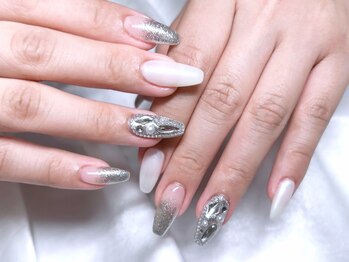 ファネル 京橋(FANELU)/ホワイト/シルバー/埋めつくし