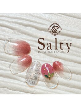 ネイルアンドアイラッシュサロン ソルティ 寺田町(salty)/いちごネイル