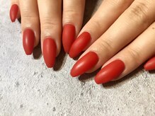 アリュメ 三重鈴鹿店(allum)/レッドワンカラーネイル♪