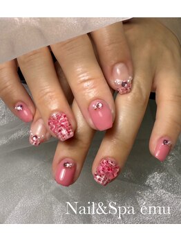 エミュ(emu)/ツイード×リボン