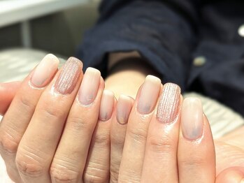 エムスラッシュ ネイル センター北店(M.SLASH)/マグネット&ミラーネイル