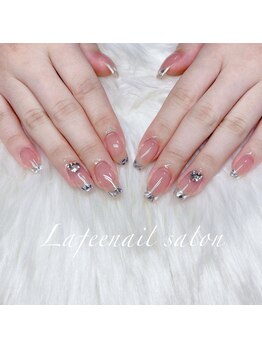 ラフェ ネイルサロン(La fee nail salon)/ガラスフレンチ