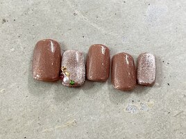 ☆オレンジラメ×マグネット☆