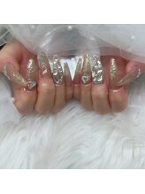 ルノン(Lunon)/埋め込みキラキラネイル