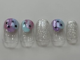 ラメ星個性派青紫¥5000