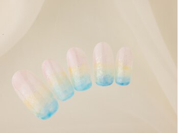 ヴァンネイル(VINGT NAIL nail&eye beauty)/爽やかニュアンスネイル