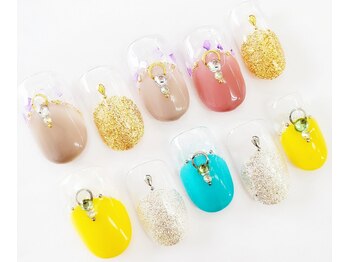 ネイルサロン クイール 小山店(NAIL SALON QUILL)/丸フレンチ＋シェル