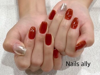 ネイルズアリー 立川店(Nails ally)/シロップ×ミラー×シアー×夏