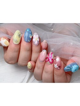 手描きアートが得意なサロン