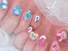 ３D×フラッシュネイル