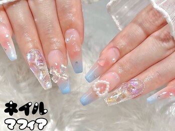 ネイルマフィア 池袋店(NAIL MAFIA)/透け感チークグラデ