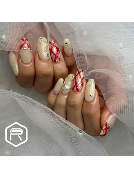 レディスペネイル ノウラ 名駅店(Redispe nail NouRa)/チェックネイル