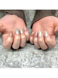 マグネットネイルグラデーション