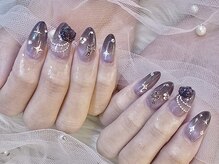 キレイエ ネイルズ(KIREIE NAILS)/ちゅるん ブラック ガーリー