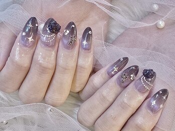 キレイエ ネイルズ(KIREIE NAILS)/ちゅるん ブラック ガーリー