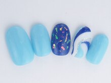 ネイルサロン ドレリッチ 大宮店(drerich)/シンプルプッチブルー