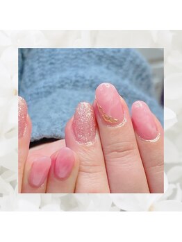 うるつやピンクネイル