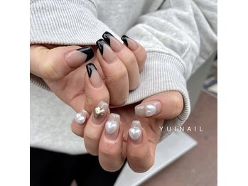 バレンタインネイル