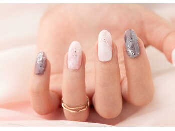 ヴァンネイル(VINGT NAIL nail&eye beauty)/シェラックニュアンスネイル