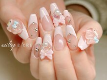 ネイルトップエクル(nail top E CRU)/カラーグラデパステルフレンチ