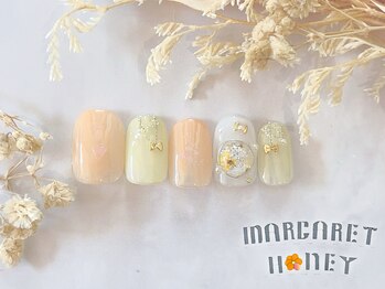 マーガレットハニー 本八幡/ぷっくり押し花ネイル
