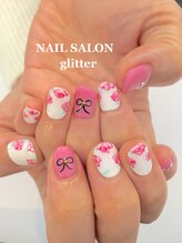 ネイルサロン グリッター(NAIL SALON glitter)/薔薇ネイル