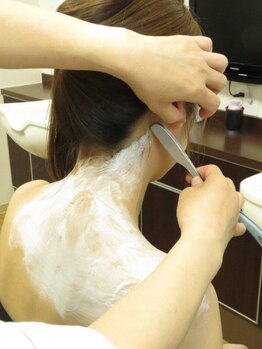 理容室 AD/ブライダルの前に♪