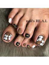 ネイルズリアル 倉敷(nail's RE.A.L)/花柄マットネイル