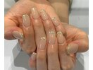 【hand】ガラスフレンチネイル